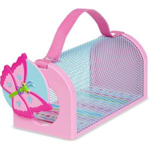 imageMelissa ampamp Doug Sunny Patch Cutie Pie Butterfly Bug House Toy with Carrying Handle and EasyAccess DoorOne Size