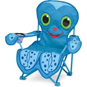 imageMelissa ampamp Doug Sunny Patch Flex Octopus Folding Beach Chair For Kids FrustrationFree PackagingFrustrationFree Packaging