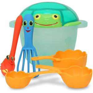 imageMelissa ampamp Doug Sunny Patch Seaside Sidekicks Sand Baking SetBeach Toy Outdoor Play for Kids Ages 3