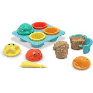 imageMelissa ampamp Doug Sunny Patch Seaside Sidekicks Sand Cupcake Play Set