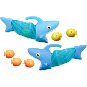 imageMelissa ampamp Doug Sunny Patch Spark Shark Fish Hunt Pool Game with 2 Nets and 6 Fish to Catch147 x 130 x 42
