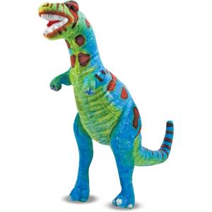 imageMelissa ampamp Doug TRex Dinosaur  Lifelike Stuffed Animal Over 2 feet Tall Giant Blue Stuffed TRex Plush Toy