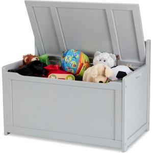 imageMelissa ampamp Doug Toy Chest Wooden Toy Storage Box with SafetyHinged Lid Kids Toys Storage Organizer for Playroom Bedroom ampamp Montessori Classroom Furniture for Boys ampamp Girls Ages 3Grey