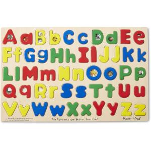 imageMelissa ampamp Doug Upper ampamp Lower Case Alphabet Letters Wooden Puzzle 52 pcs