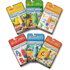 imageMelissa ampamp Doug Water Wow  Water Reveal Pad Bundle  Animals Alphabet Numbers and More  FSC Certified