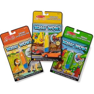 imageMelissa ampamp Doug Water Wow  Water Reveal Pad Bundle  Farm Safari ampamp Under The SeaBundle Vehicles  Animals  Safari