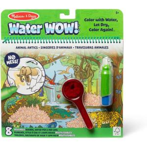 imageMelissa ampamp Doug Water Wow Reusable ColorwithWater Deluxe Travel Activity Pad 2 Pack  Around Town Animal AnticsAnimal Antics