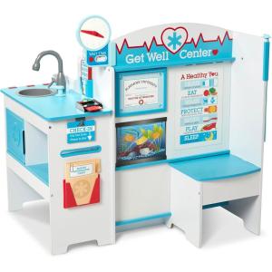 imageMelissa ampamp Doug Wooden Get Well Doctor Activity Center  Waiting Room Exam Room CheckIn Area  FSC CertifiedDoctor Activity Center