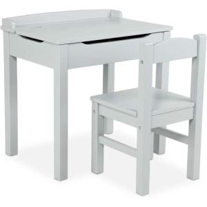 imageMelissa ampamp Doug Wooden LiftTop Desk ampamp Chair  HoneyGrey