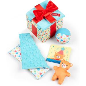 imageMelissa ampamp Doug Wooden Surprise Gift Box Infant Toy 5 Pieces Baby Toy Gift Set Tactile Sensory Toy for Babies and Toddlers  FSCCertified Materials