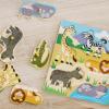 imageMelissa ampamp Doug Wooden Peg Puzzle 6 Pack Numbers Letters Animals Vehicles