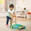 imageMelissa ampamp Doug First Play Chomp and Clack Alligator Wooden Push Toy and Activity WalkerChomp  Clack Alligator