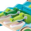 imageMelissa ampamp Doug First Play Chomp and Clack Alligator Wooden Push Toy and Activity WalkerChomp  Clack Alligator