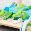 imageMelissa ampamp Doug First Play Chomp and Clack Alligator Wooden Push Toy and Activity WalkerChomp  Clack Alligator