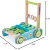 imageMelissa ampamp Doug First Play Chomp and Clack Alligator Wooden Push Toy and Activity WalkerChomp  Clack Alligator