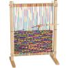 imageMelissa ampamp Doug Wooden MultiCraft Weaving Loom ExtraLarge Frame 2275 x 165 inches