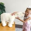 imageMelissa ampamp Doug Giant Polar Bear  Lifelike Stuffed Animal Nearly 3 feet Long