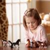 imageMelissa ampamp Doug Pasture Pals  12 Collectible Horses with Wooden BarnShaped CrateEnglish Only