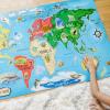 imageMelissa ampamp Doug World Map Jumbo Jigsaw Floor Puzzle 33 pcs 2 x 3 feet
