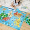 imageMelissa ampamp Doug World Map Jumbo Jigsaw Floor Puzzle 33 pcs 2 x 3 feet