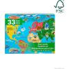 imageMelissa ampamp Doug World Map Jumbo Jigsaw Floor Puzzle 33 pcs 2 x 3 feet