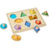 imageMelissa ampamp Doug Deluxe Jumbo Knob Wooden Puzzle  Geometric Shapes 8 pcs