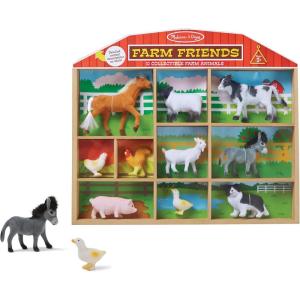 imageMelissa ampamp Doug Farm Friends Collectible Toy Animal Figures 10 pcs