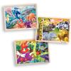 imageMelissa ampamp Doug 3Puzzle Jigsaw Set  Dinosaurs Ocean and Safari