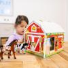 imageMelissa ampamp Doug Latches Barn Toy Sensory Activity Doors and Locks Toy Farm Animals for Kids Ages 3