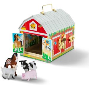 imageMelissa ampamp Doug Latches Barn Toy Sensory Activity Doors and Locks Toy Farm Animals for Kids Ages 3